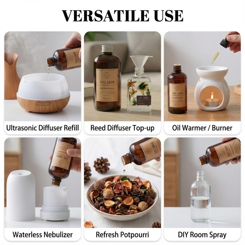 Luxury Hotel Scent Reed Diffuser Oil Refill(8.5 FL oz) | No.1898 Hotel Collec... gallery