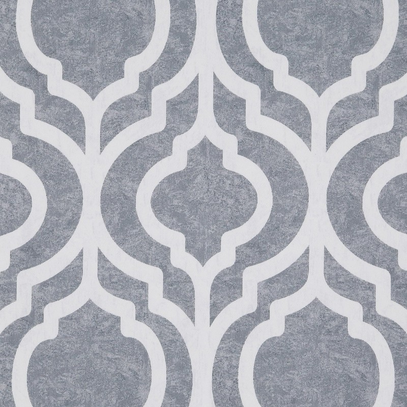 Sun Zero Eldon Trellis Print Blackout Grommet Curtain Panel, 40 x 84, Gray gallery