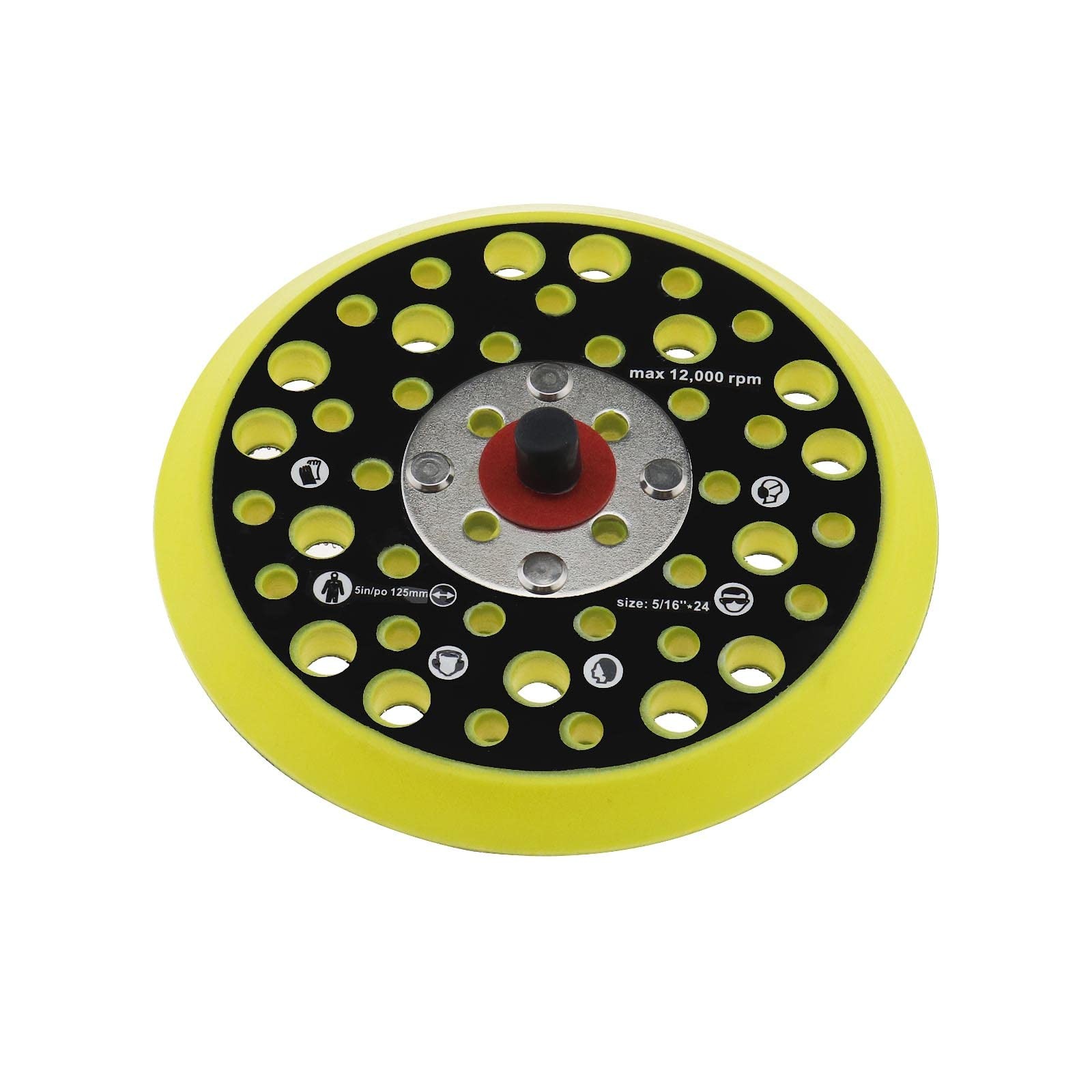 125mm 5 Inch Backing Pad Compatible with Mirka Ceros/Deros 44 Holes 5/16 Thre... gallery