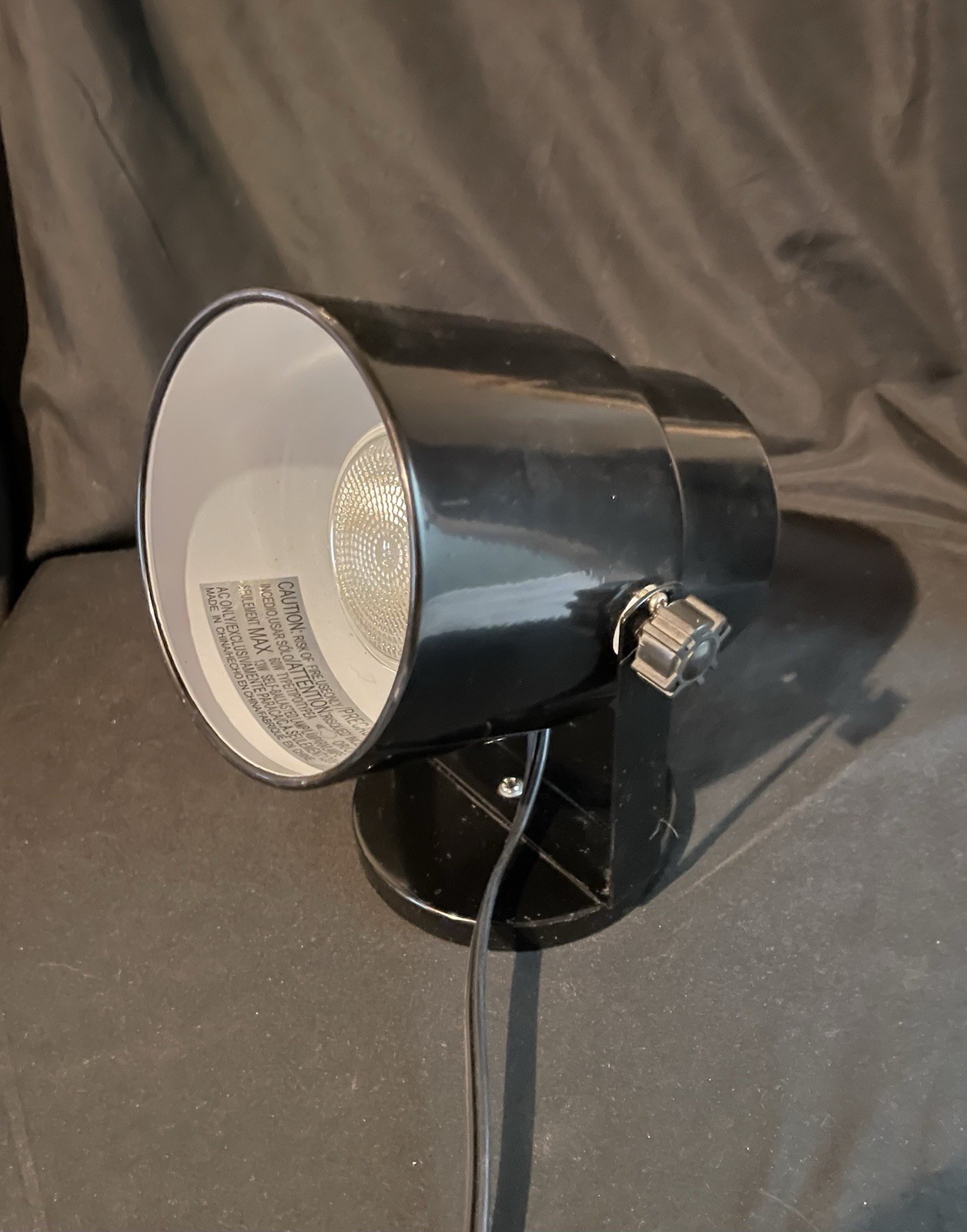 Adjustable Black Metal Can Spotlight Shelf Table Wall Mount gallery