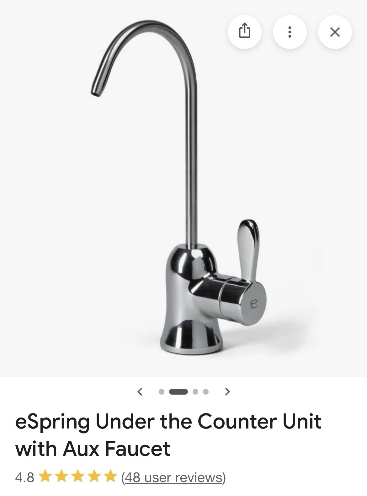 eSpring TM Under the Counter Unit with Aux Faucet gallery