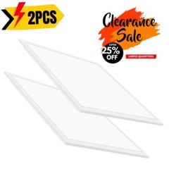 2×2 Drop Ceiling Light Fixture, 45W 5000K Recessed Back-Lit LED Flat Panel Light