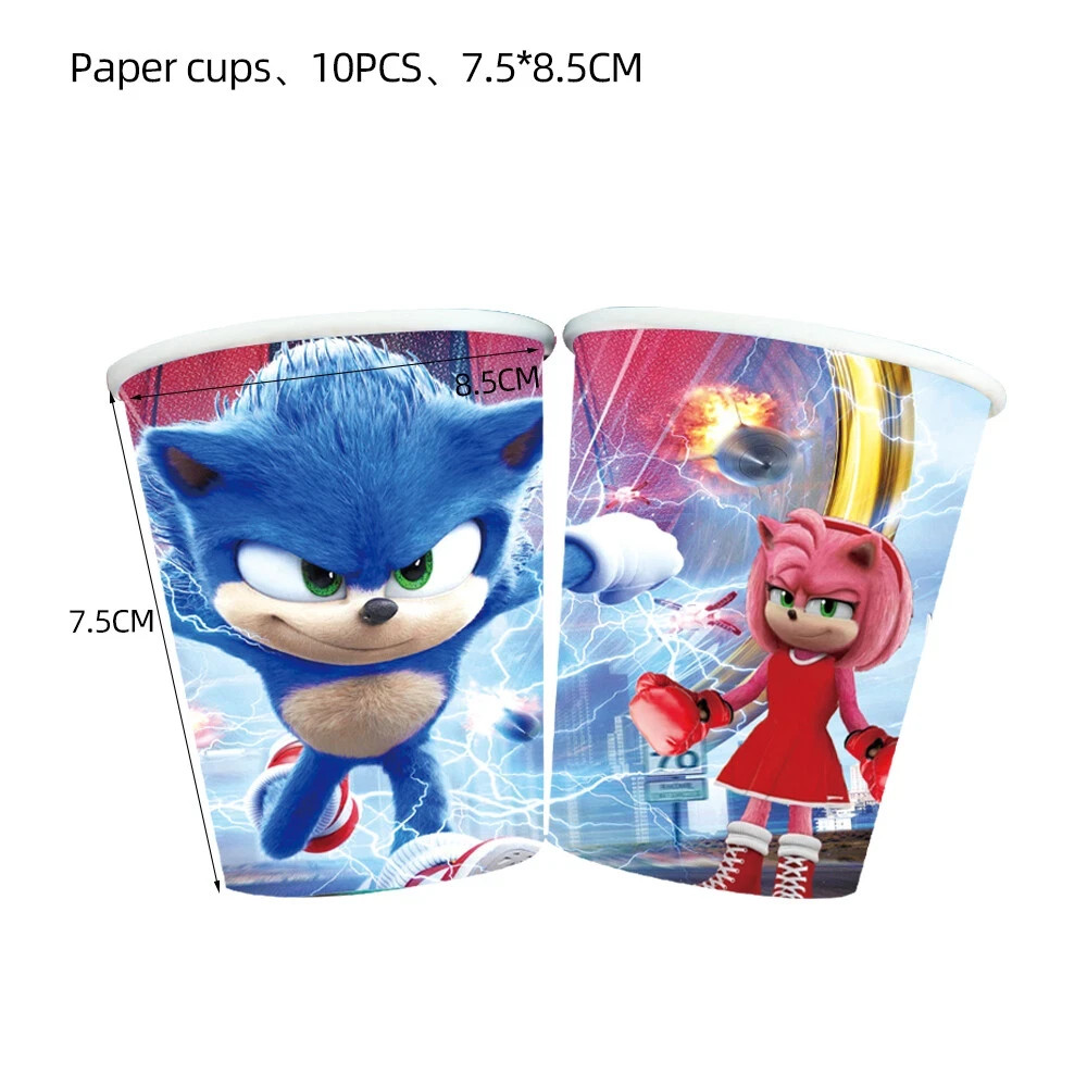 Sonic Hedgehog Party Decorations Kids Birthday Supplies Balloon Tableware gallery