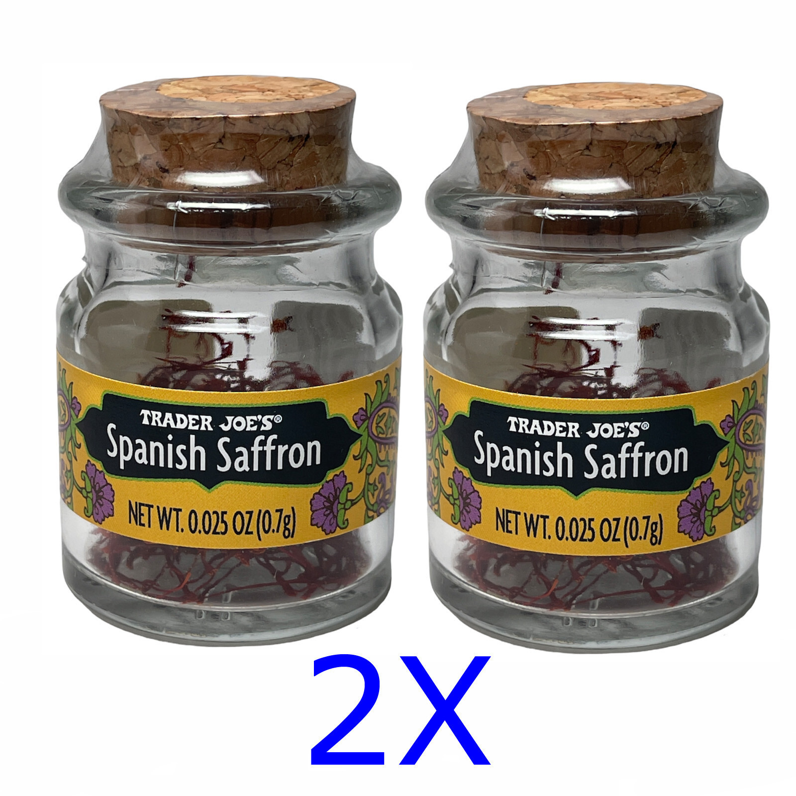 2x Trader Joe's @ Spanish Selected Saffron Threads @ 2 glasses with each 0.7g gallery
