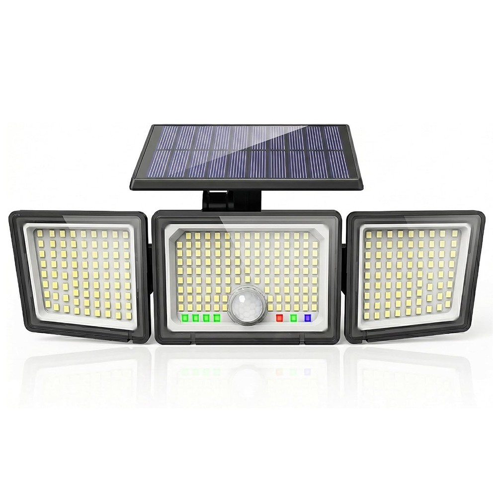 6000LM Solar Security Light Outdoor 3 head 286 LED Motion Sensor Waterproof Lamp gallery