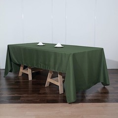 MOSS GREEN 60×126 RECTANGLE POLYESTER TABLECLOTH Wedding Catering Kitchen Dinner