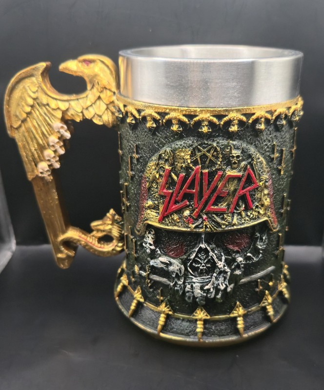 SLAYER Tankard / Mug / Beer Stein High Quality Resin and Steel Cup 600 ML gallery