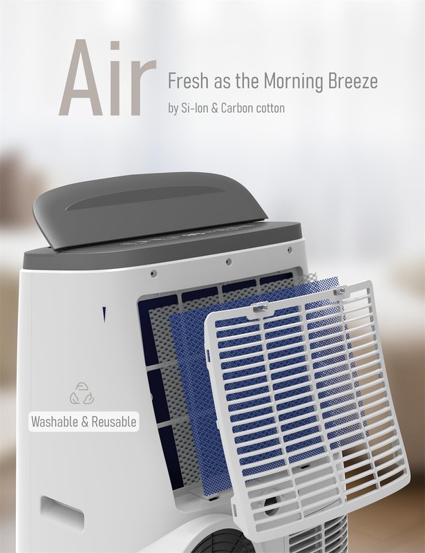 14000BTU Portable Air Conditioner Cools Up to 750 Sq.ft 24H Timer Remote Control gallery