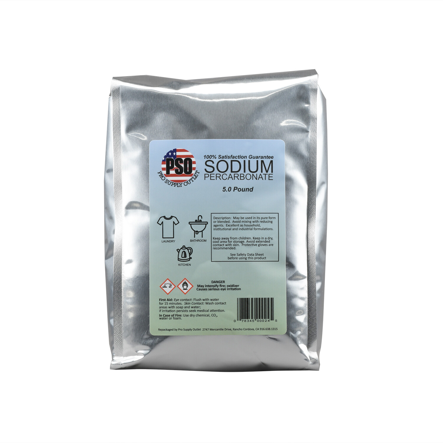 5lb Granular Coated Sodium Percarbonate-hydrogen peroxide-Oxidizing agent gallery
