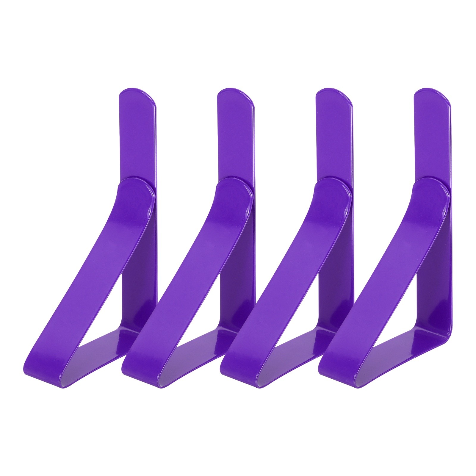 4 Pack Tablecloth Clips, 2.95" x 1.77" Table Cloth Cover Clamps, Purple gallery