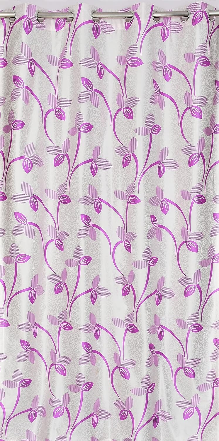 New 2 Piece Eyelet Polyester Door Curtain Set - 7 feet gallery
