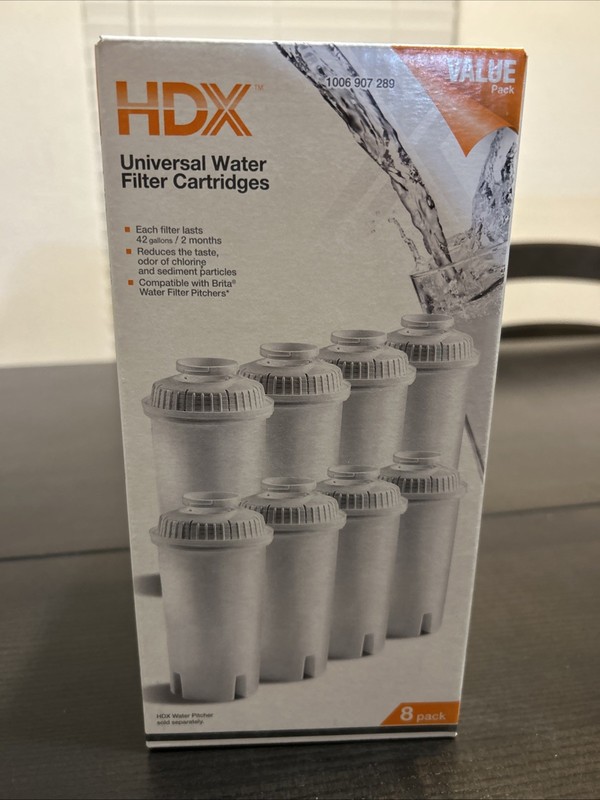 Water Pitcher Replacement Filter Cartridge Universal Fits Brita 8-Pack Filters gallery