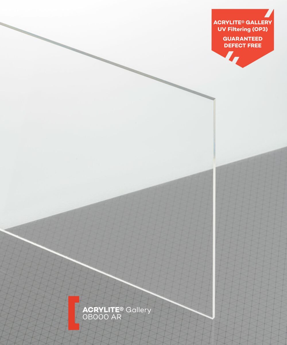 Acrylic Glass Non Glare 99% UV Protected Shatterproof Museum Display For Frames gallery