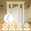 3-Pack Matte White Screen Door Hinges, 1/8 Inch Grooved Center Storm gallery