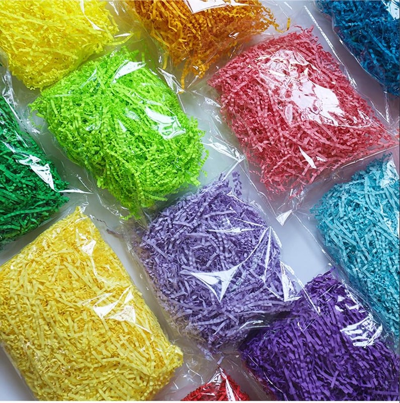 50g Crinkle Cut Paper Shred Easter Decor Gift Basket Filler Raffia Grass Mixed gallery