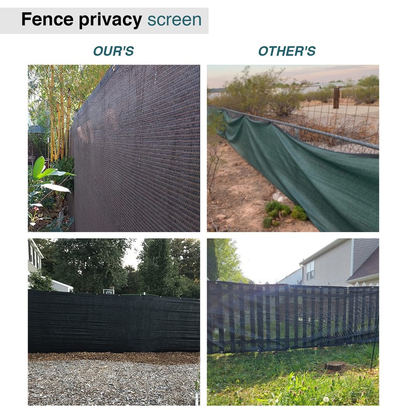 9ft Beige Privacy Fence Screen Heavy Duty 180GSM Mesh Net Cover Custom Length gallery