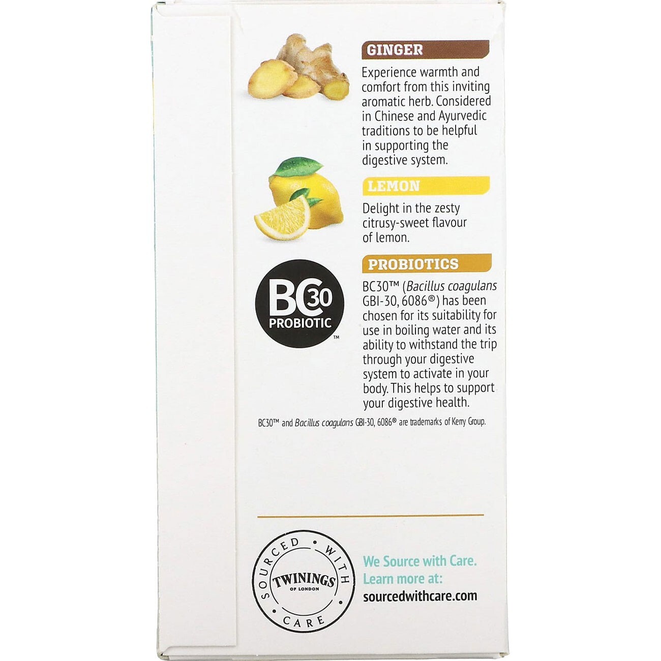 Twinings Probiotics Lemon & Ginger Herbal Tea - 18 tea bags gallery