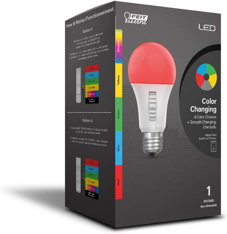 LED Color Changing Light Bulb - A19 with an E26 Medium Base Light Bulb - 60W Eq gallery