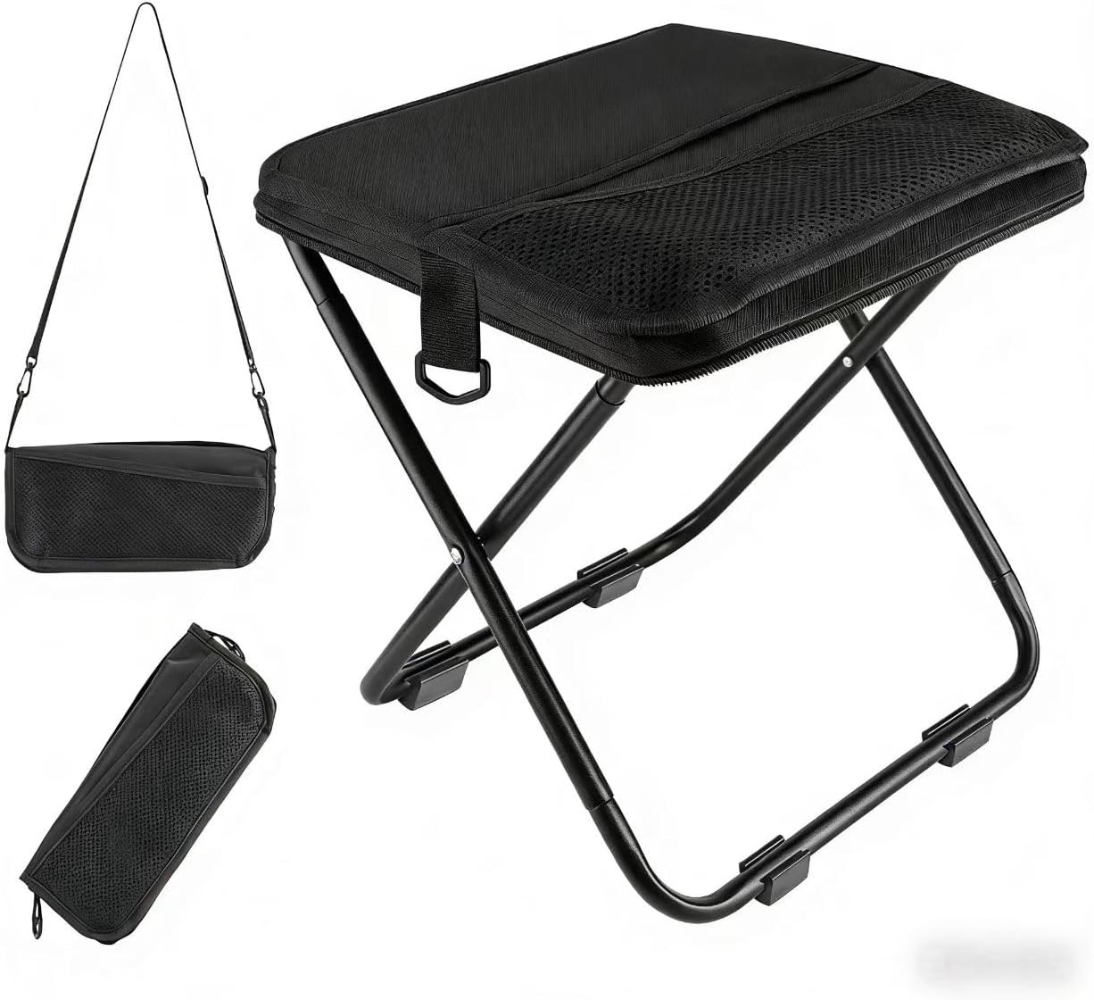 Folding Stool Telescopic Chair Camping Fishing Outdoor Portable seat Adjustable gallery