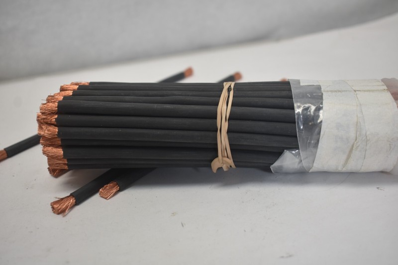Battery Cable Wire Copper 8" Wire Strips Black Negative 3 lbs 12 oz 55 Piece gallery