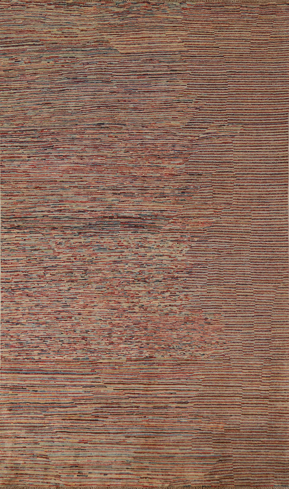 All-Over Pattern Handmade Gabbeh Style Rug 6x10 Ft Striped Modern Wool Carpet gallery