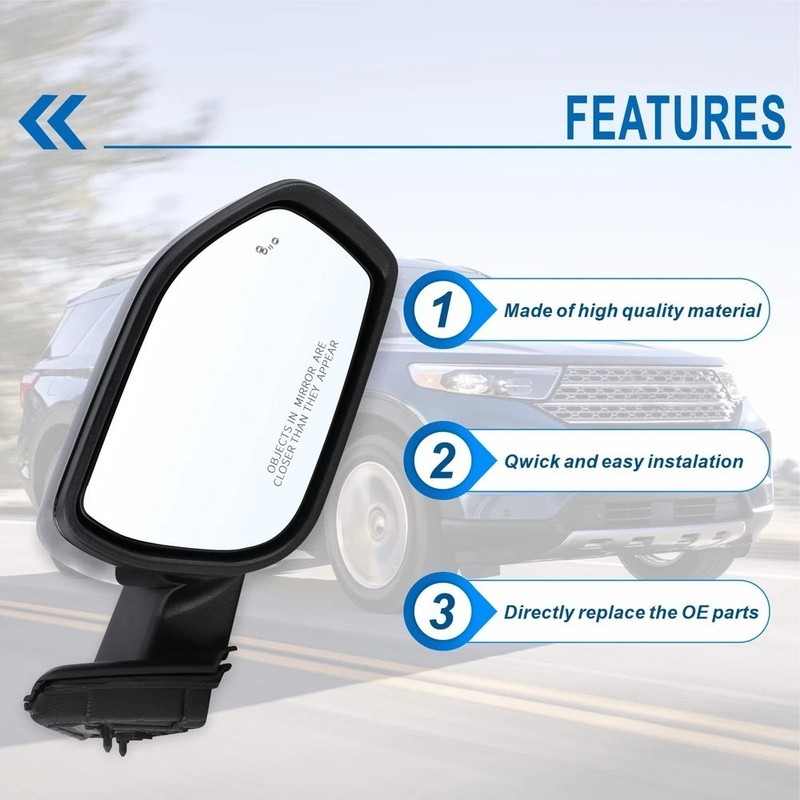 Right Passenger Side Mirror Compatible With 2020 2021 2022 2023 2024 2025 For... gallery