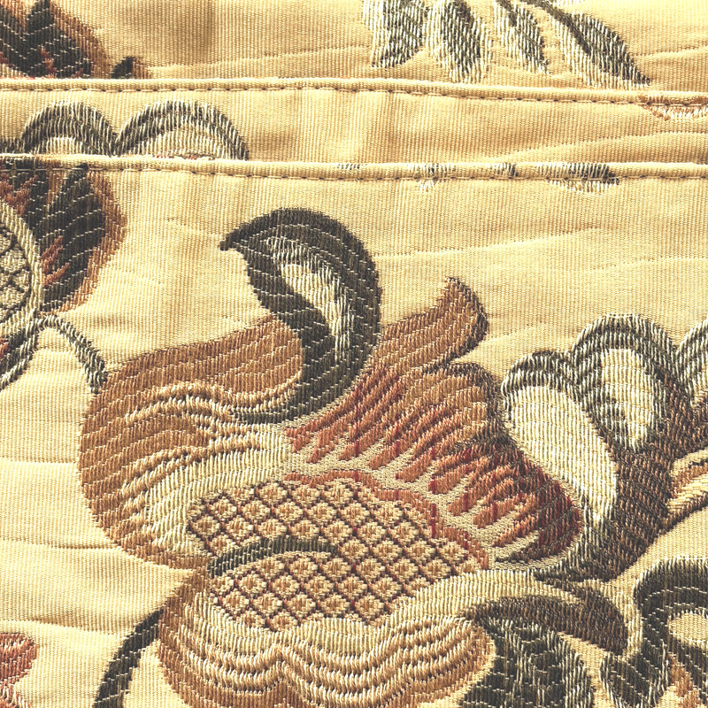 Jacobean Garden Tapestry Gold Double-Sided Fabric Jacquard Throw 52x52 - 2.8 Yds gallery