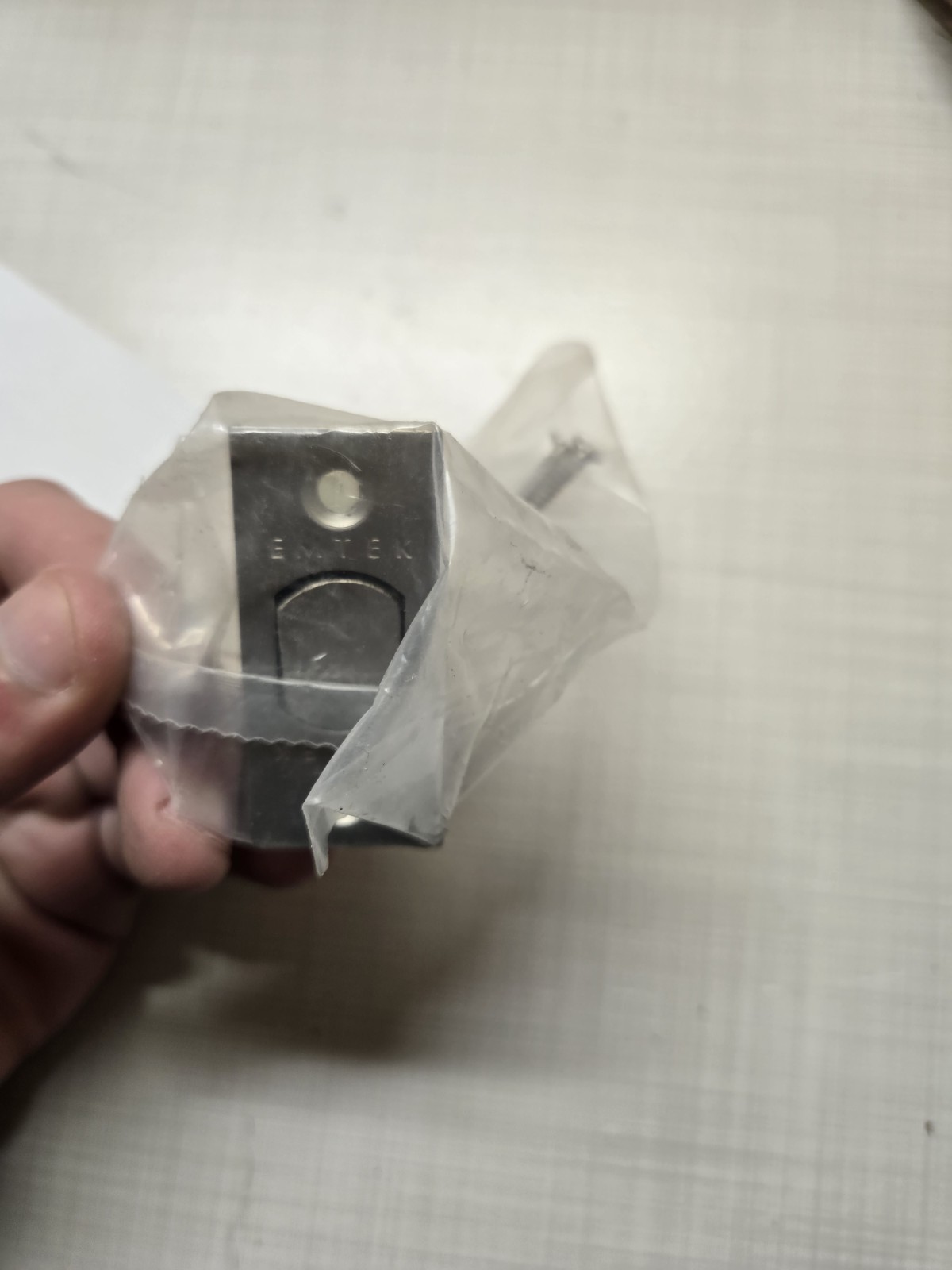 Emtek Deadbolt Latch 2 3/4" backset in US15 Satin Nickel W/ Screws gallery