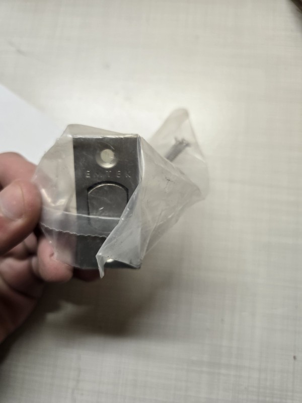 Emtek Deadbolt Latch 2 3/4" backset in US15 Satin Nickel W/ Screws gallery