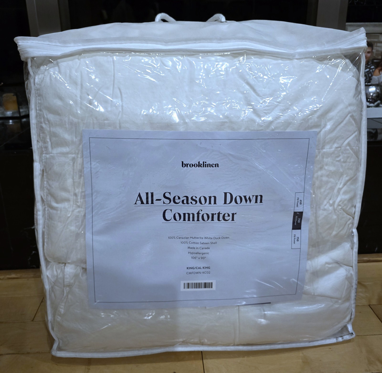 Brooklinen All-Season Down Comforter King/Cal.IKing Hypoallergenic Ret $499 #C3 gallery