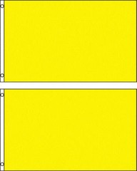 (2 pack lot) 2×3 Yellow Solid Plain Blank Color Flag 2’x3′ Banner Grommets