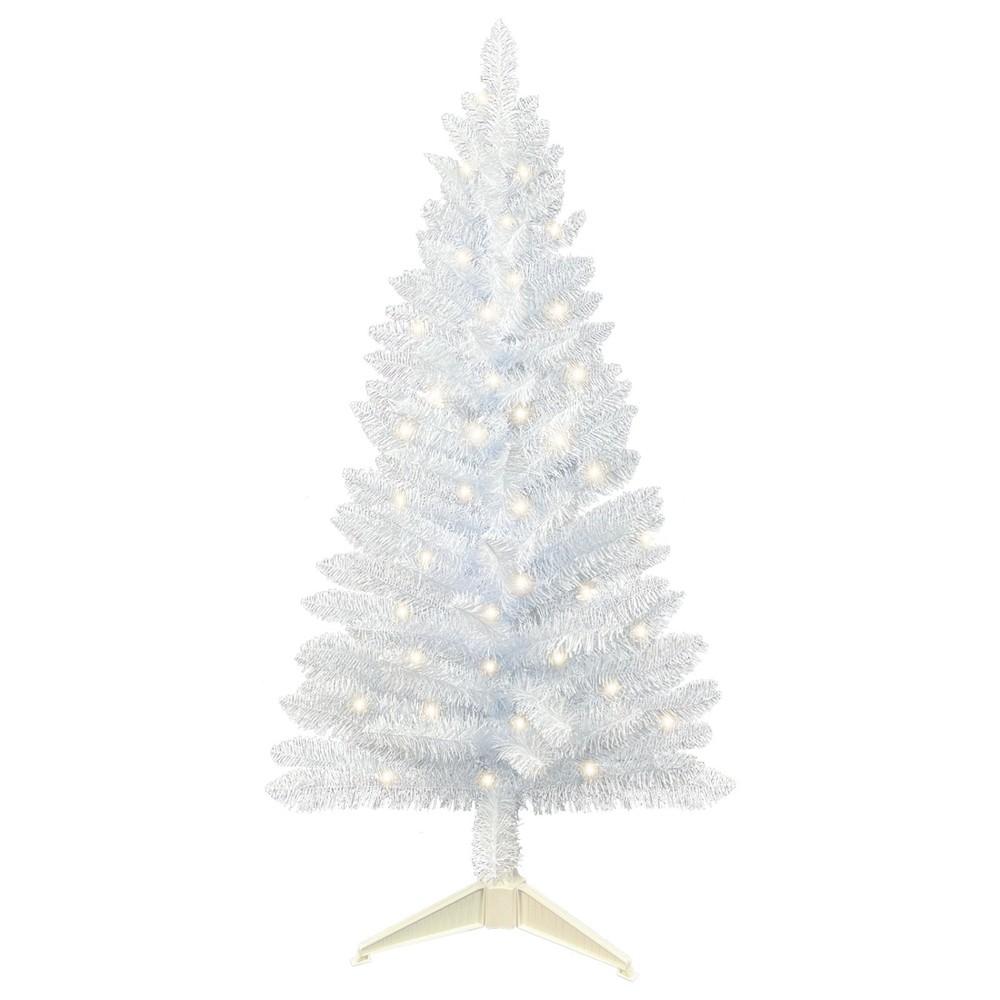 3Ft Mini White Christmas Tree Artificial Small For Tabletop Decor with 30 Light