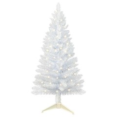 3Ft Mini White Christmas Tree Artificial Small For Tabletop Decor with 30 Light