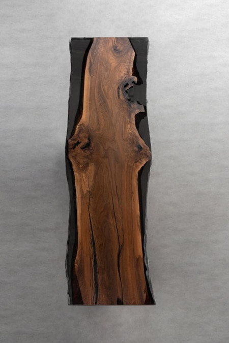Live Edge Walnut Epoxy River Table | Handmade Luxury Solid Wood Furniture table gallery