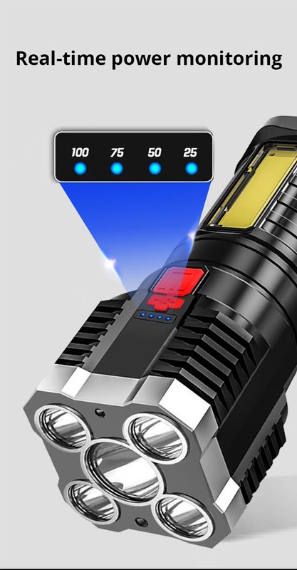 Super Bright LED Torch Flashlight Tactical Camping Outdoor Lamp USB Rechargeable gallery