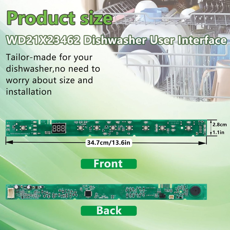 GE Dishwasher Control Board & User Interface, Compatible with Select Models gallery