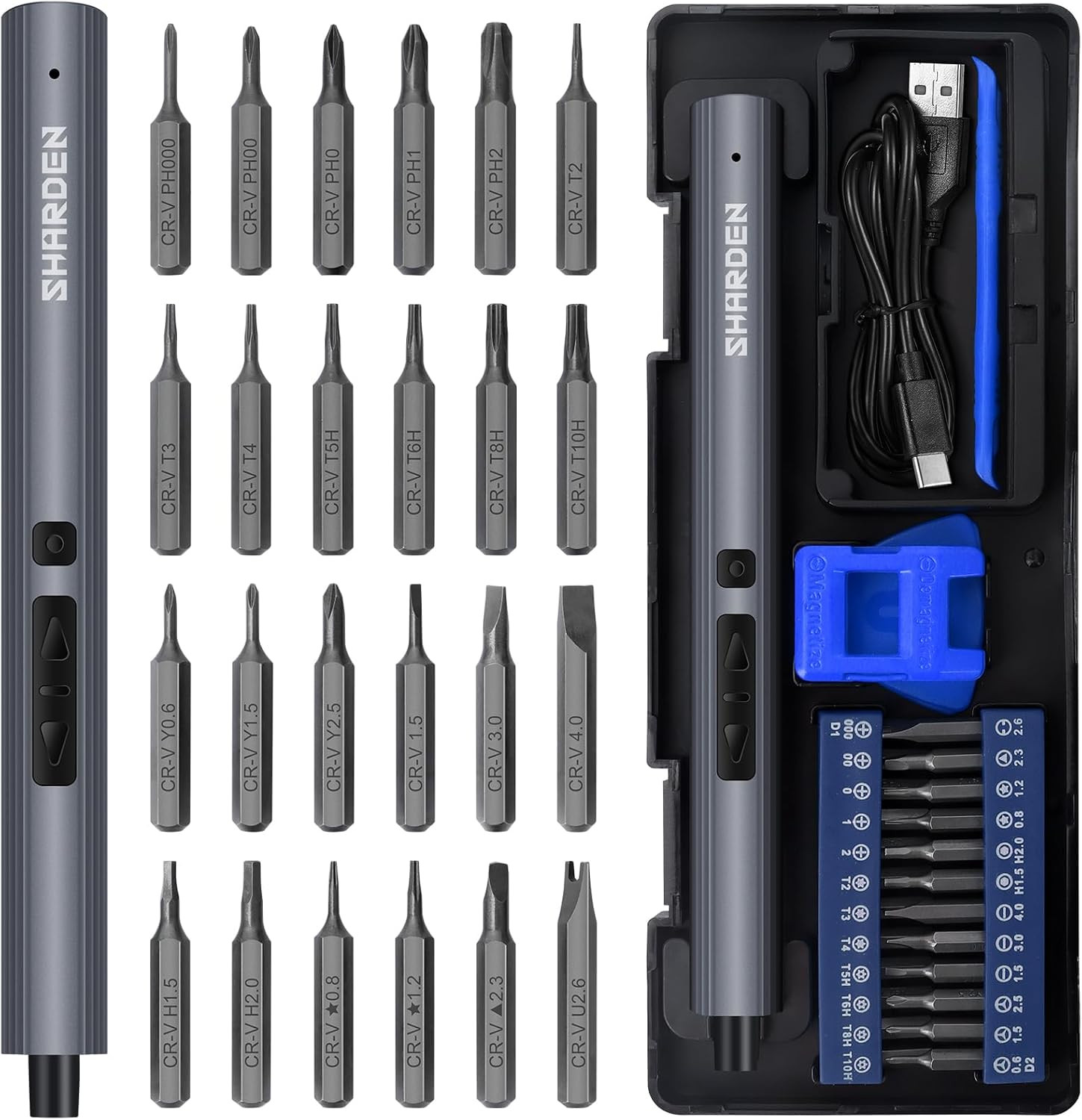Mini Electric Screwdriver, 29 in 1 Small Electric Screw Driver Kit with 24 Magne gallery