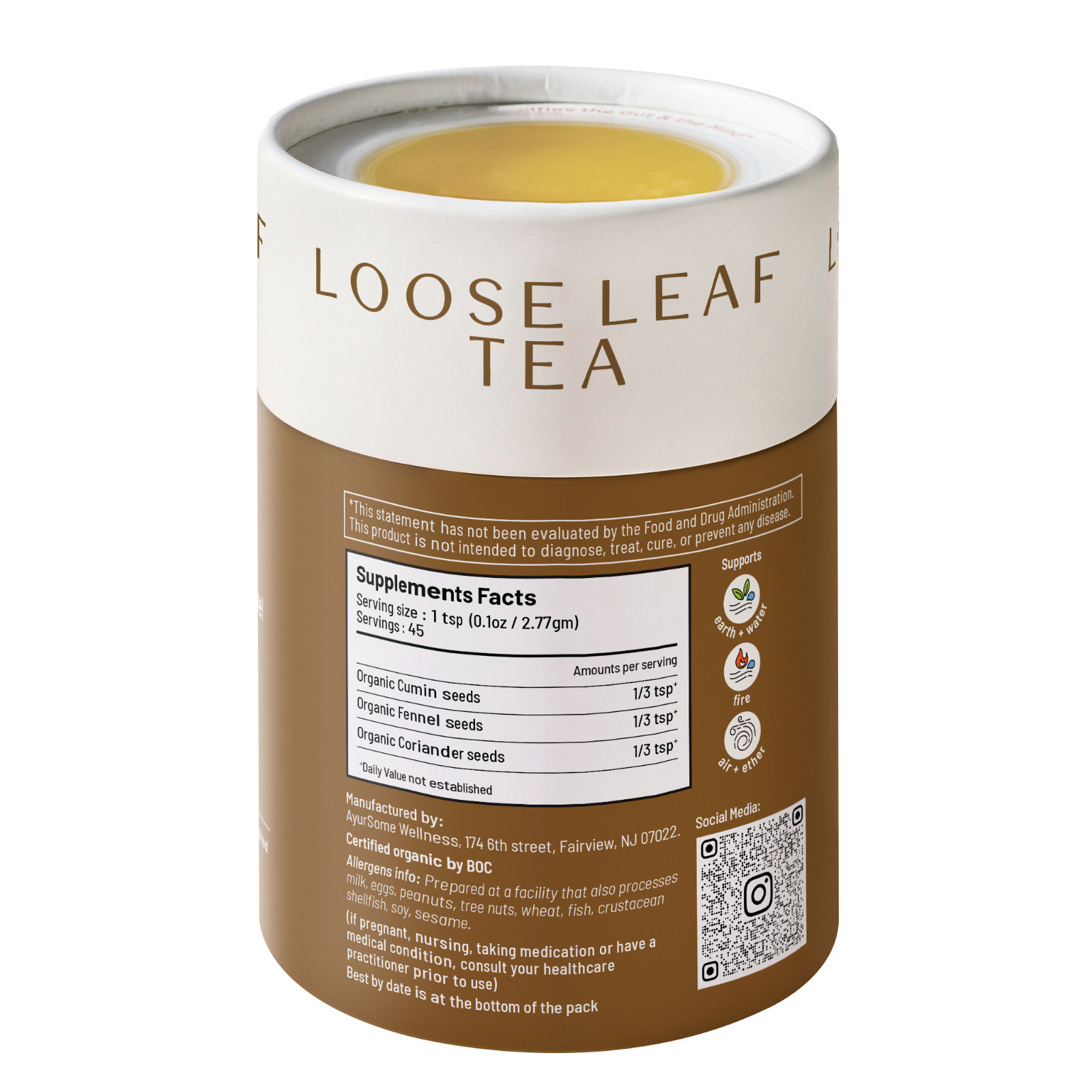 CCF Tea for Digestion | Cumin, Coriander, Fennel Tea gallery