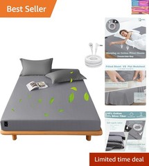 Grounding Sheets Full Size, Grounding Fitted Sheet 54x75x14 in,10% Pure Silve…