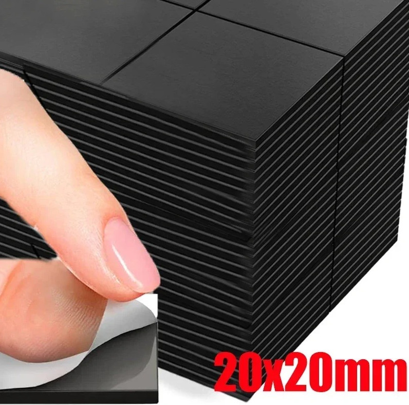 20pcs Self Adhesive Magnetic Sheets Flexible Square Magnet Stickers - NEW gallery