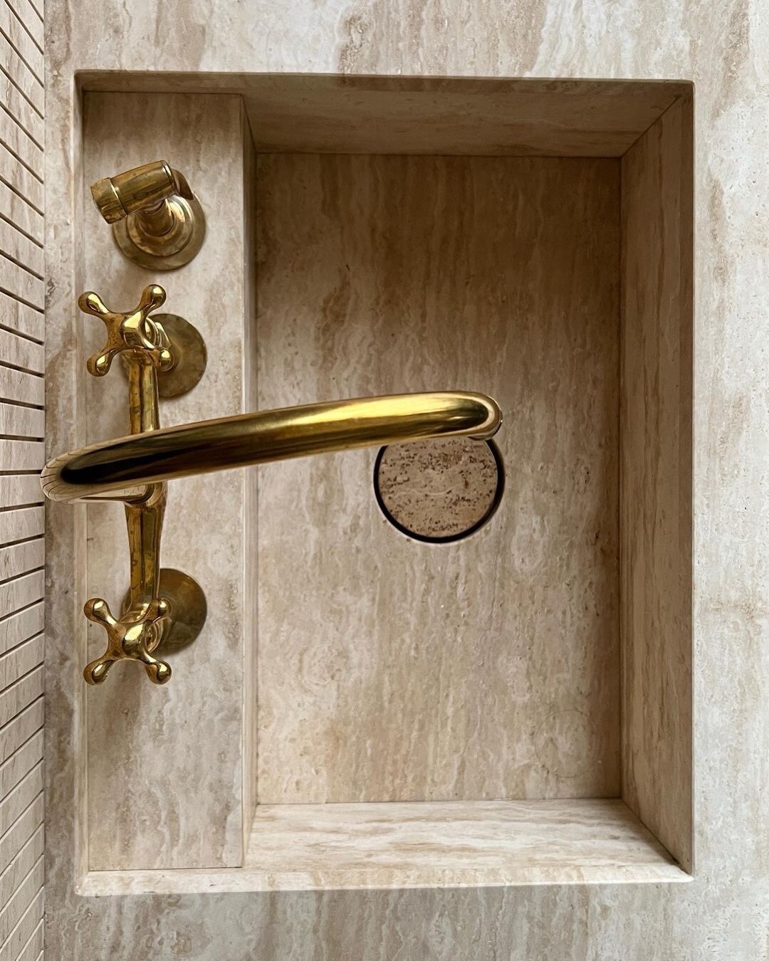Unlacquered Brass Bridge Faucet, Kitchen Sink Faucet, Antique Brass 8 In Spread gallery