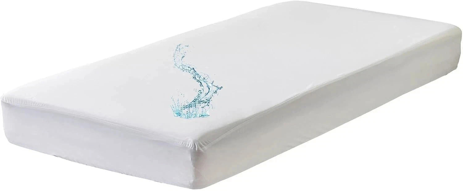 Kingnex Waterproof RV Bunk Mattress Protector Narrow Twin 30x75 White Cover. gallery