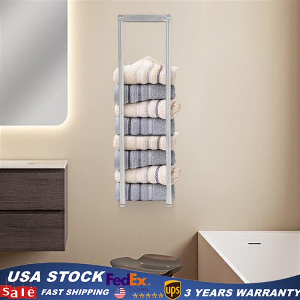 Towel Rack for Bathroom, Towel Storage Wall Mounted Bath Towel Holder gallery