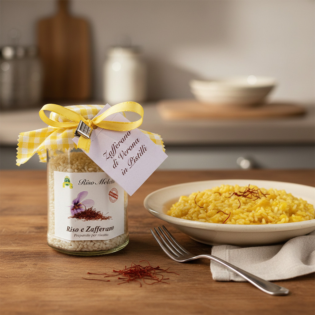Risotto Rice & Saffron Ready-to-Use Mix – Italian Vialone Nano gallery