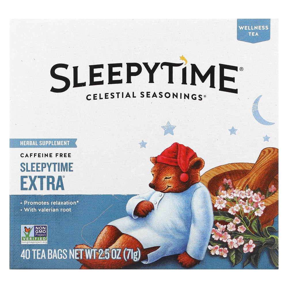 Wellness Tea, Sleepytime Extra, Caffeine Free, 40 Tea Bags, 2.5 oz (71 g)