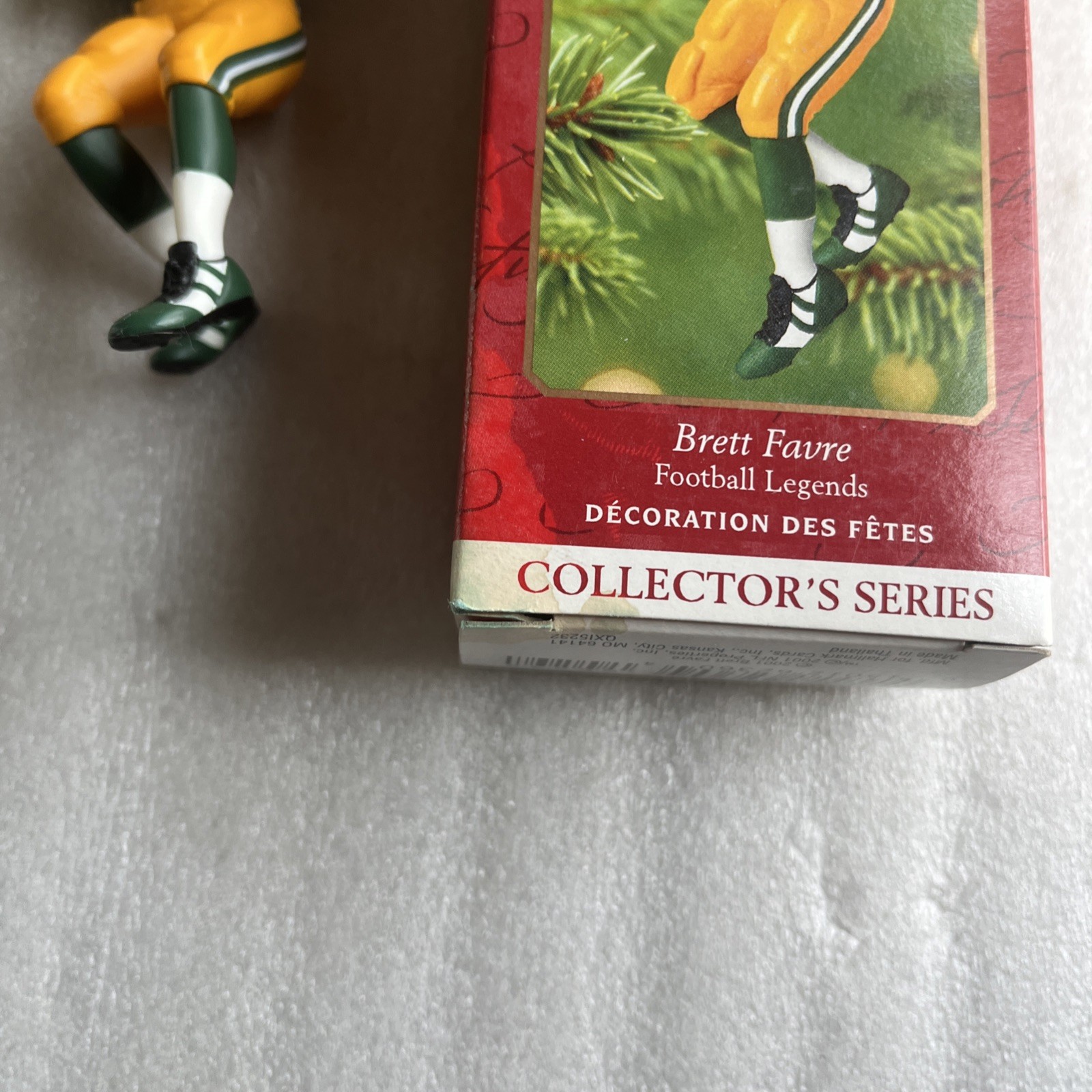 Hallmark #7 NFL Brett Favre Keepsake Ornament + DVD Lot NEW gallery