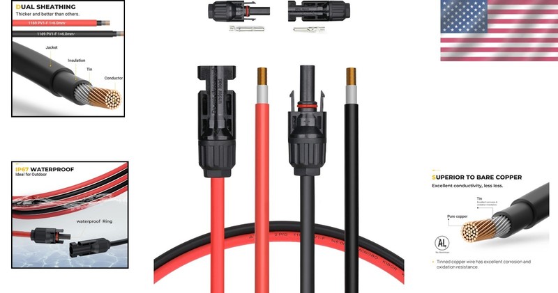 High Security 20ft Solar Cable with Free Connectors gallery