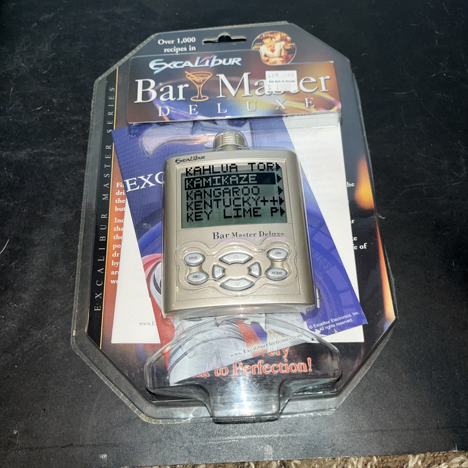 Excalibur BAR MASTER DELUXE Talking Electronic Bartender Guide NEW SEALED gallery