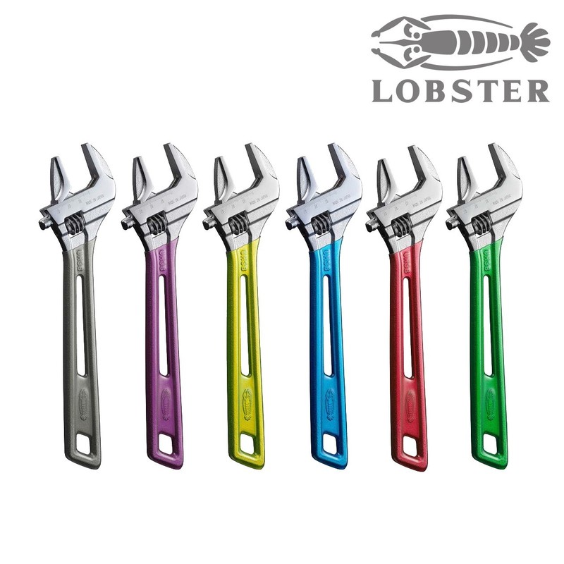 LOBTEX LOBSTER Hybrid Monkey Adjustable Wrench 200mm 8in UM30 Made in Japan gallery