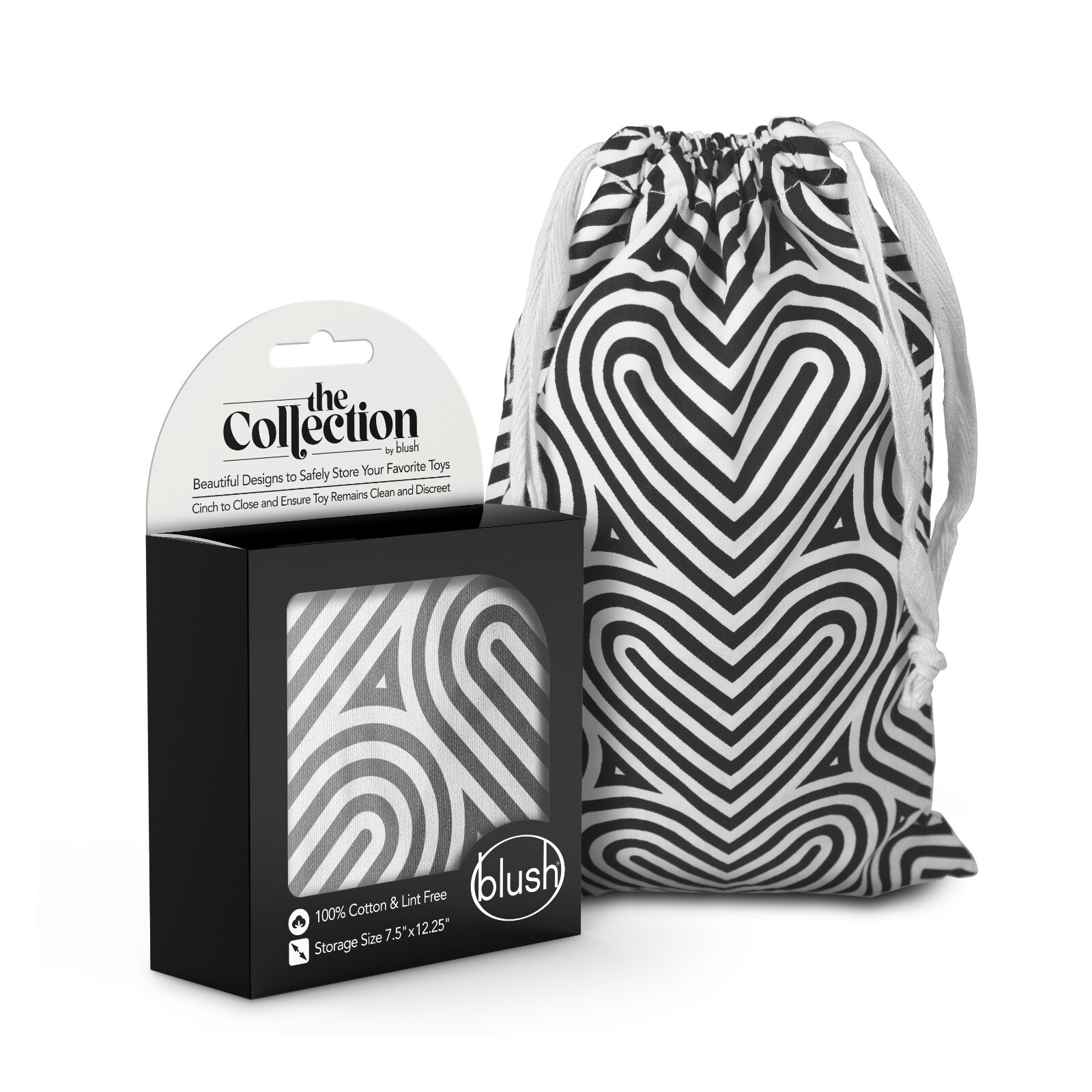 Blush The Collection Bomba- Drawstring Safe Storage Travel Pouch 100% Cotton gallery